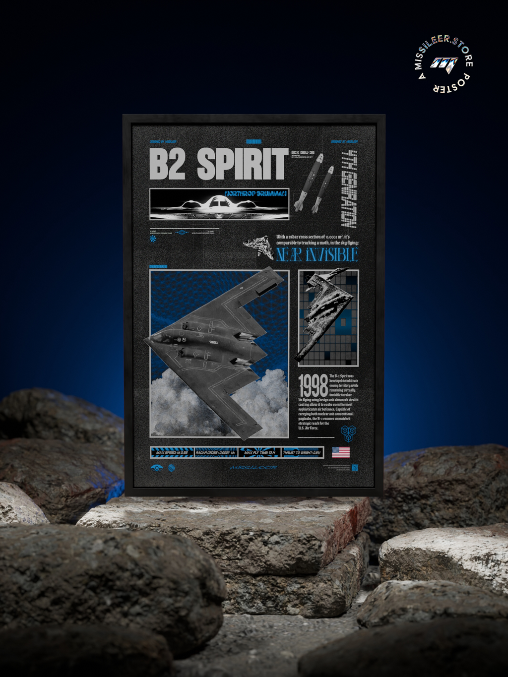 B2 Spirit Brutalism Premium Matte Poster