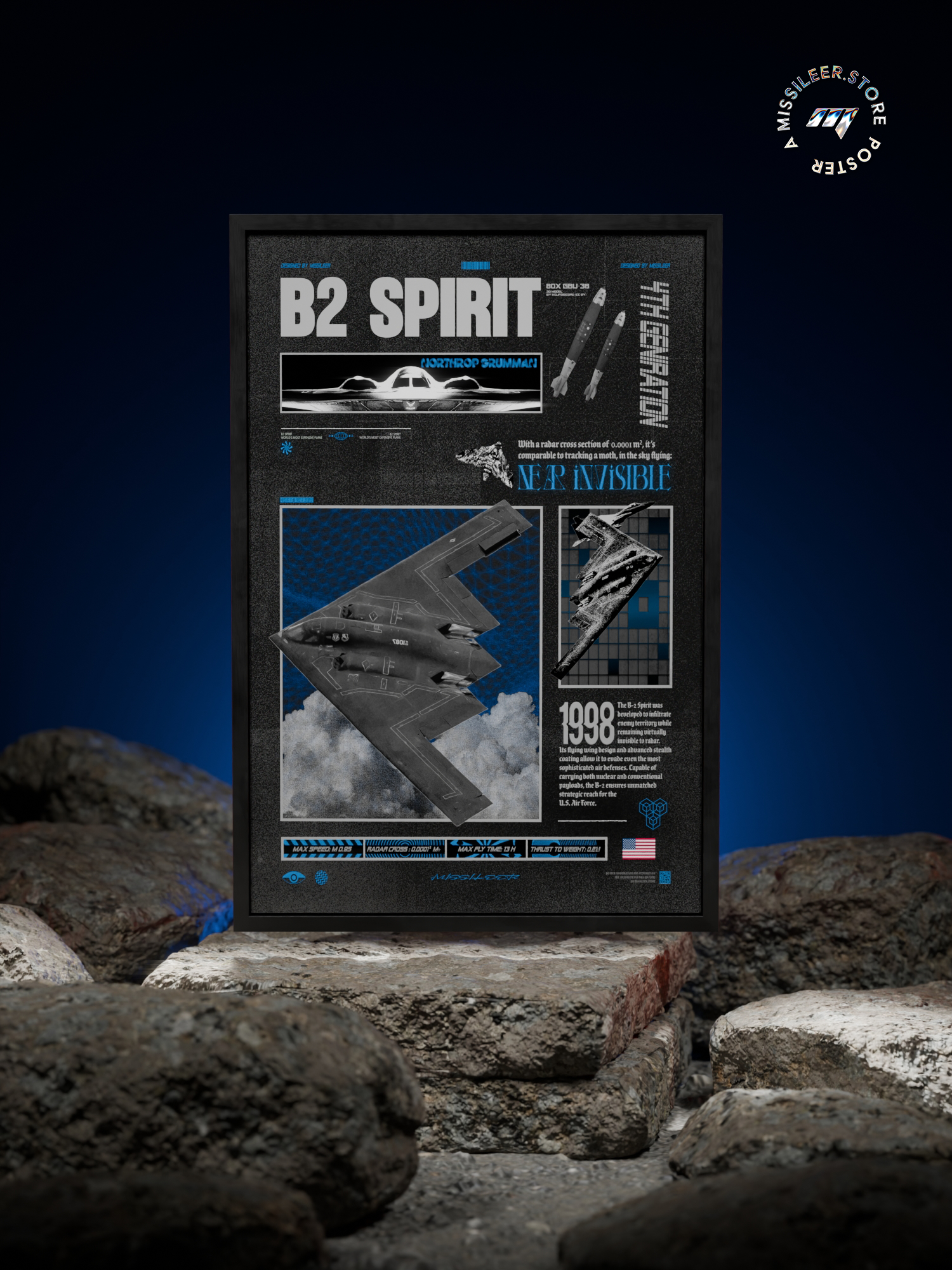 B2 Spirit Brutalism Premium Matte Poster